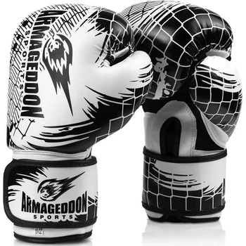 Image 1 of Armagedon sports Боксови ръкавици Armageddon Sports черно бели (ARM110-BLUE)