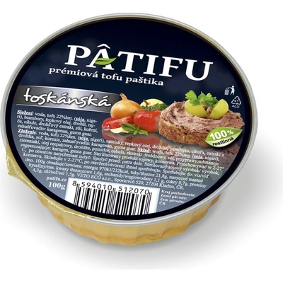 Veto Patifu Paštika tofu toskánská 100 g – Zboží Mobilmania