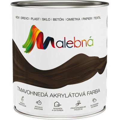 Chemolak malebná 0,7 l tmavohnedá
