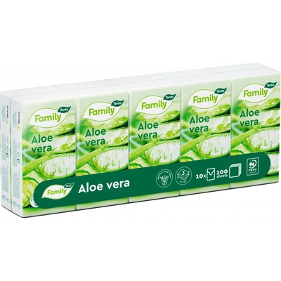 Tento Soft papírové kapesníčky Aloe Vera 3-vrstvé 10 x 10 ks – Zboží Dáma