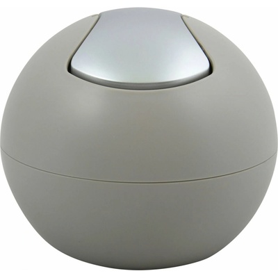 Spirella mini výklopný odpadkový koš Bowl Matt, matný šedohnědý, plast, 1 l