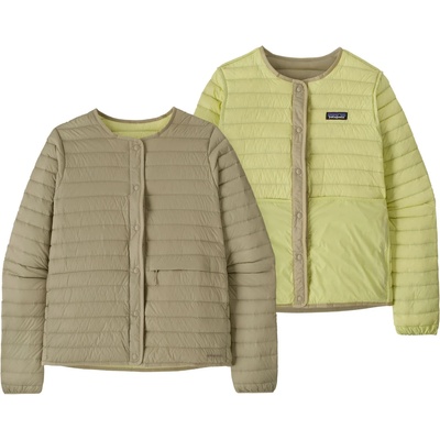 Patagonia Дамско пухено яке Patagonia Women's LW Reversible Down Sweater Cardigan Down jacket - Weathered Stone (104-7087-0314)
