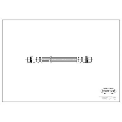 Brzdová hadica CORTECO 19018172