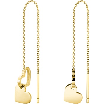 Rosefield náušnice Double Heart JEDHG-J686