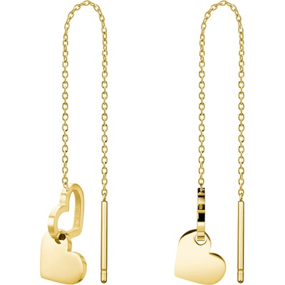 Rosefield náušnice Double Heart JEDHG-J686