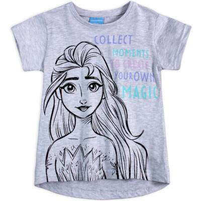 Dievčenské tričko Disney Frozen Magic šedé