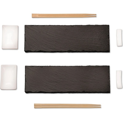 Kesper Súprava na sushi 8 ks 2x bridlica 30x10cm 2x keramické misky 2x paličky 2x držiak