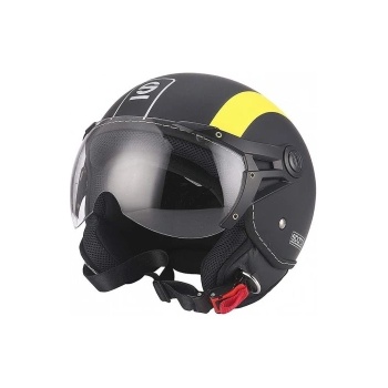 Image 1 of Sparco Каска за мотор Sparco BHR sp-501 черен мат / жълто 17238 размер M