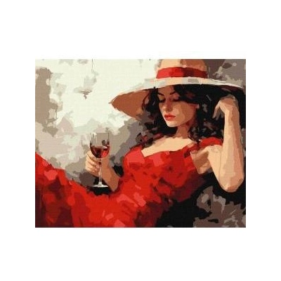 Ideyka Painting by Numbers - The Girl in the Hat