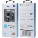TB Print Cable 2in1: USB C - USB C with USB A overhead, 1.2 m