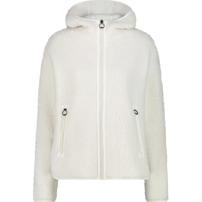 CMP Дамско поларено яке CMP Women's Jacket Fix Hood Bonded Teddy Fleece jacket - B. Co Gesso - размер 44 (EU) (105-6200-0116)