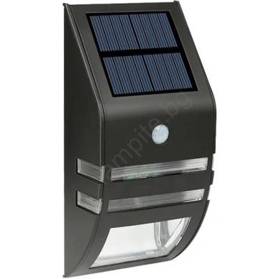 Baterie Centrum LED соларен стенен фенер с сензор LED/3, 7V 500 mAh IP44 черен (BC0395)
