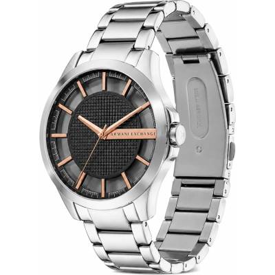 Giorgio Armani Мъжки часовник Armani Exchange Hampton AX2199, Неръждаема стомана, Сребрист (AX2199)