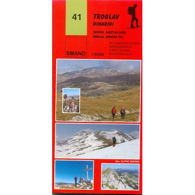 mapa Troglav, Dinaridi 1:25 t.