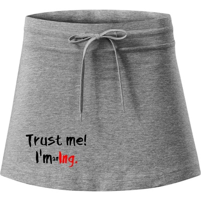 Trust me I´m an Ing. / Ver mi som Ing. športová sukne two in one čierna