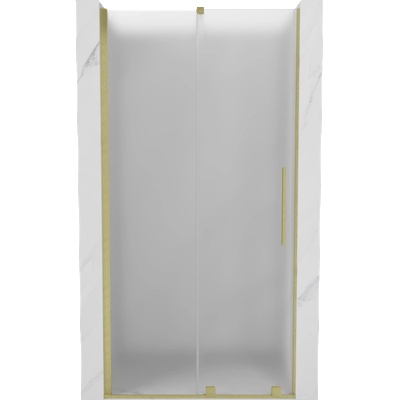 Mexen Velar плъзгащи се душ врати 110 cm, матирани, златни четкани - 871-110-000-31-55 (871-110-000-31-55)