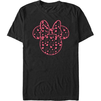 Черна мъжка тениска Disney Minnie Hearts Fill ZOOT. Fan | Cheren | МЪЖЕ | L