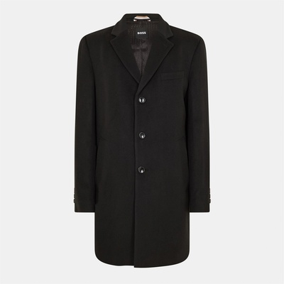 Boss Men's Hyde Tailored Fit Long Formal Coat - Black