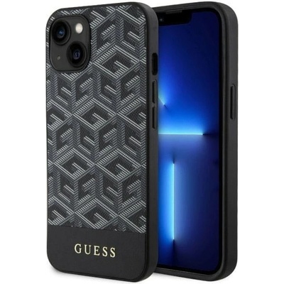 GUESS Кейс Guess GUHMP14SHGCFSEK за iPhone 14 6.1", черен / черен, твърд, GCube Stripes MagSafe (GUE002804-0)