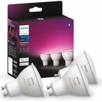 Philips White & Color Ambiance GU10 LED spot pack of 3 (350 lm), dimmable LED lamps for the Hue lighting system with 16 million colors, smart light control via voice and app - 929001953115