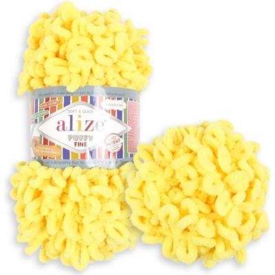 Alize Puffy Fine 113 žltá