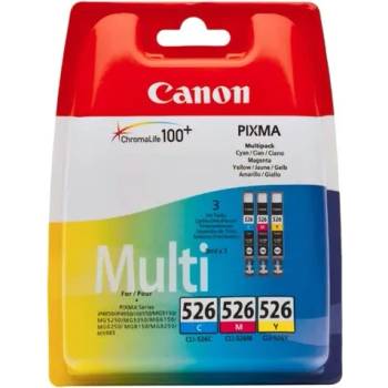 Canon КОМПЛЕКТ 3 ГЛАВИ CANON PIXMA iP 4850/MG 5150/5250/6150/8150 - Multi pack - 3 ink tanks - /526/ - CLI-526C/CLI-526M/CLI-526Y - PN 4541B009 (201CANCLI526ZMP3)