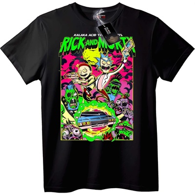 NOONEBRAND Тениска Rick and Morty Киселинно Пътешествие - 4XL, Black