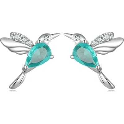 Grace Silver Jewellery stříbrné náušnice Kolibřík zirkon E-BSE849/187 stříbrná