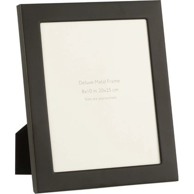 Černý kovový fotorámeček J-Line Sabon 28,5 x 25,5 cm