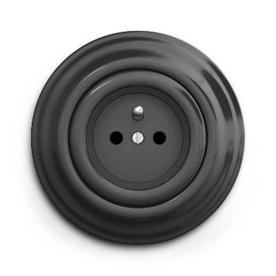 - Ретро битов контакт с рамка 230V антрацит (KA0043F)