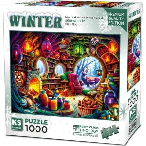KS Games Пъзел KS Games от 1000 части - Мистична къща в гората (20826)