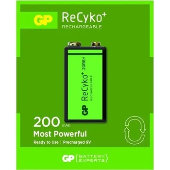 GP Batteries Акумулаторна Батерия GP R22 8.4V 200mAh RECYKO 20R8HN-GB1 NiMH 1бр. в опаковка GP - GP-BR-20R8HN-GB1 (GP-BR-20R8HN-GB1)