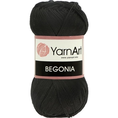 YarnArt Begonia 999 čierna