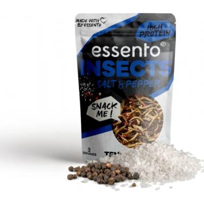 Essento Sušené červíky Soľ a korenie 18 g
