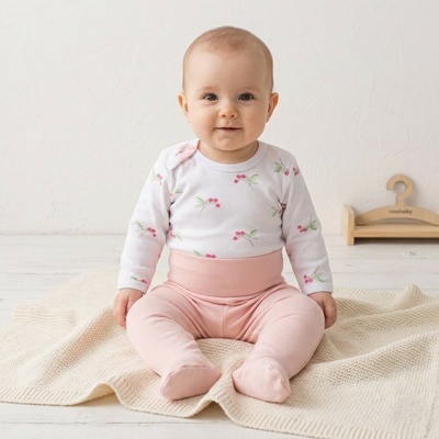 Dojčenské body New Baby Classic II raspberry