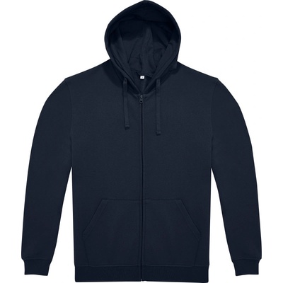 B&C mikina s kapucí B&C ID.224 Zip Hood na zip unisex COT01I22400301 navy
