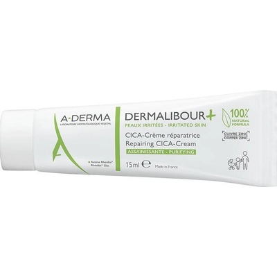 A-Derma Dermalibour+ Reparačný CICA Balzam na pery 15 ml