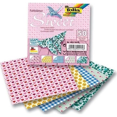Folia Origami papíry na skládání 15 x 15 cm sweet 80 g