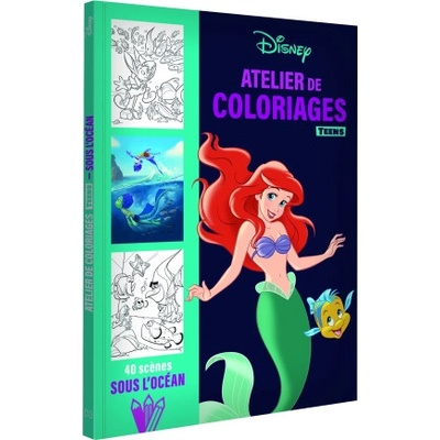 Disney hachette DISNEY - Les Ateliers Disney - Carnet de Coloriages - Sous l'océan