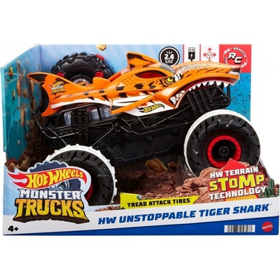 Hot Wheels R/C Monster Truck 1:15 Tygří žralok HGV87