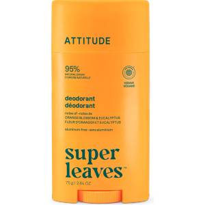 ATTITUDE Super Leaves Деодорант с портокалов цвят и евкалипт, 75 г