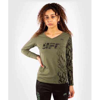 Dámské triko UFC Venum Authentic Fight Week Dlouhý rukáv Khaki – Hledejceny.cz