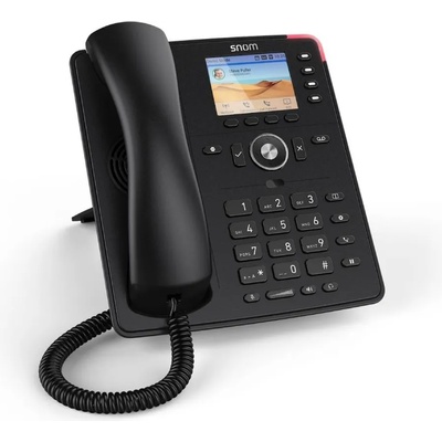 VoIP телефон Snom D713, 2.8" TFT цветен дисплей, 6 SIP акаунта, 2x 10/100/1000 Mbps LAN порта, PoE 802.3af клас 2, черен (00004582)