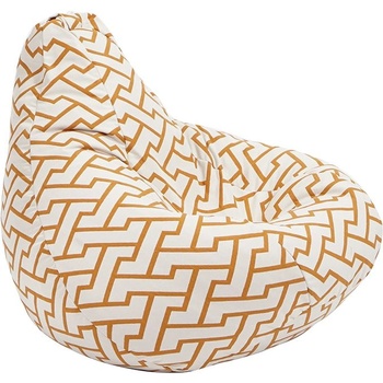 Image 1 of PUFRELAX Пуф круша за деца 4-14 г. , 160л. Nirvana Light, Zappity Orange, Перящ се калъф, Пълнеж от Полистиролни перли, Гама Premium (PUF-G-NL-PT-ZAO)