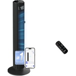 Levoit - Smart APP Tower Fan Quiet Fan for Bedroom - 4 Modes/12 Levels/12 Hour Timer - Remote Control & Cooling - 7.9m/s - Sensor & Voice Control Stand Fan - Black, 106 cm - LTF-F422S-KEU (LTF-F422S-KEU)