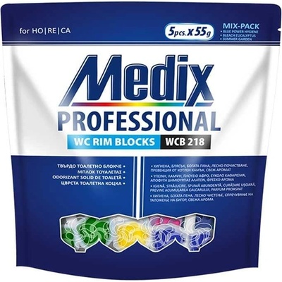 Medix Ароматизатор за тоалетна Medix WC B 218, твърдо блокче, 5 бр (5070100169)