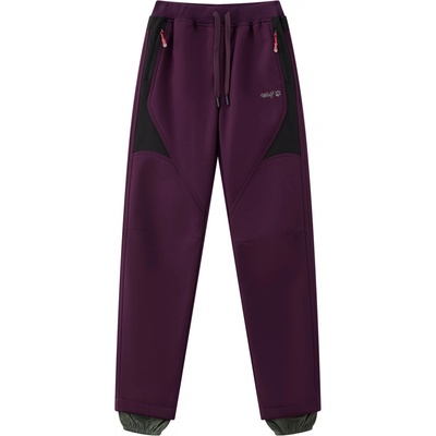 Wolf B2492 dívčí zateplené softshellové kalhoty fialová