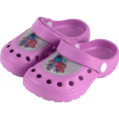 Dívčí nazouváky s 3D efektem lila fialová – Zboží Dáma