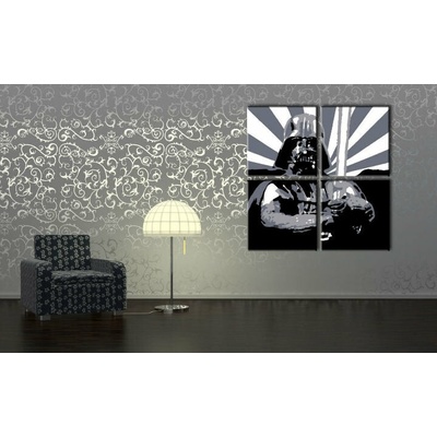 Ru��ne maľovaný POP Art obraz STAR WARS - 100x100 cm