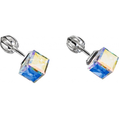 Pavona stříbrné pecky s krystaly Swarovski 31030.2-AB efekt
